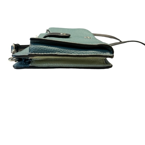 Coach Noa Pop Up Messenger Crossbody Bag in Teal and Navy Blue Pebble Leather - Picture 3 of 11